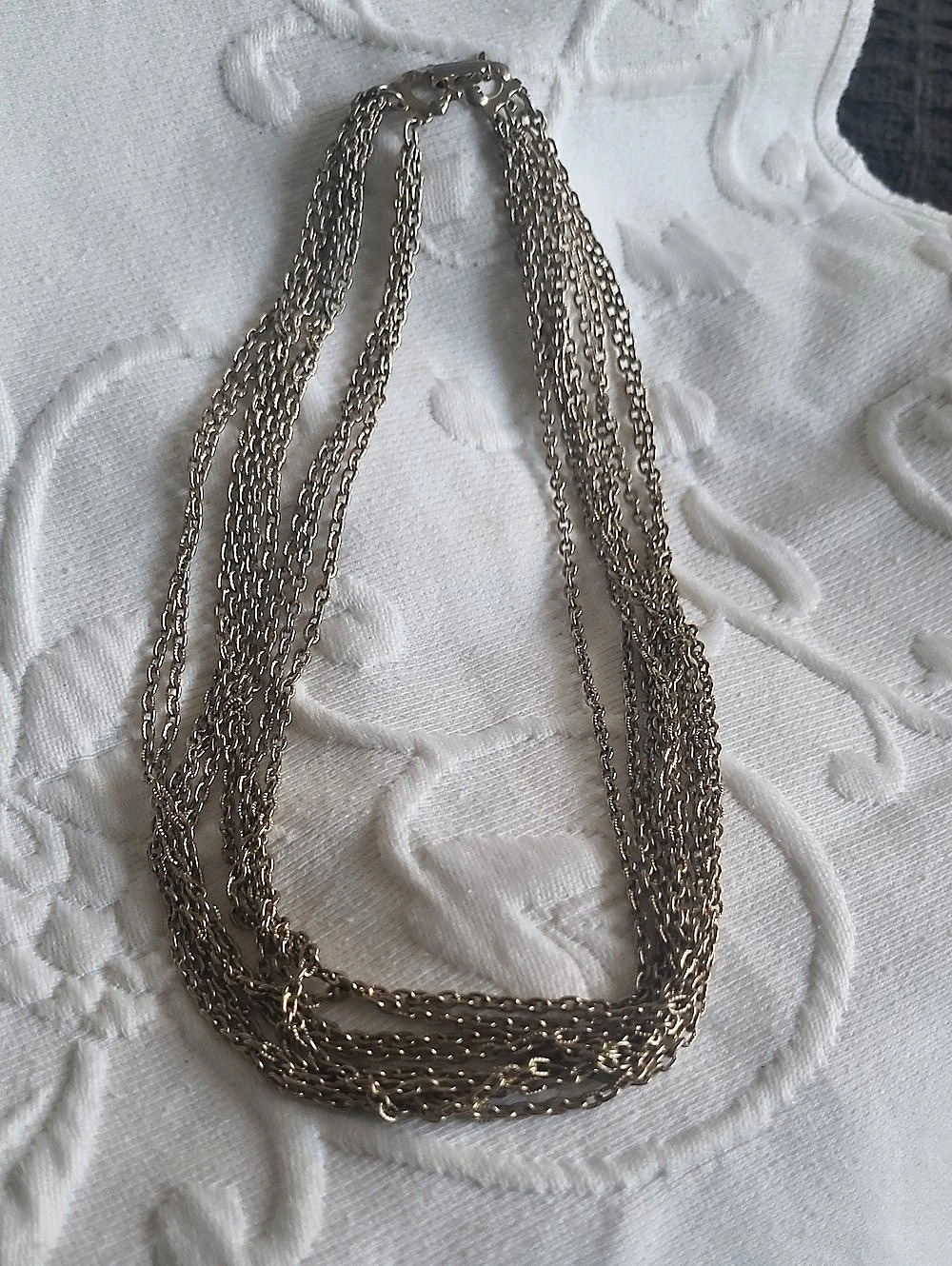 Layered Chain Necklace in Gold